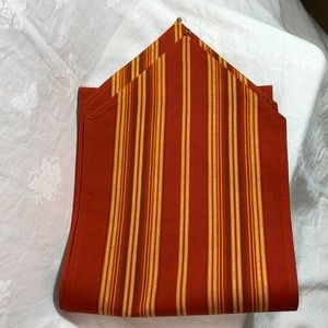 Striped Fall Table Runner With Bead Accents